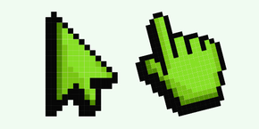 Default Green Pixel cursor