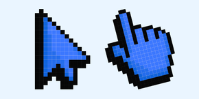 Default Blue Pixel cursor