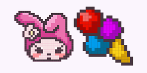 My Melody Pixel cursor