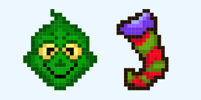 Grinch Pixel cursor