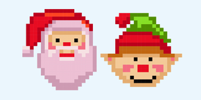 Santa Claus Pixel cursor