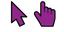Purple cursor