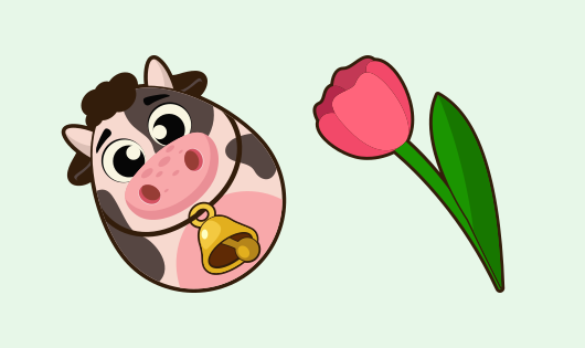 Custom Cursor Easter Egg Cow For Google Chrome
