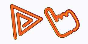 Orange Line cursor