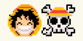 Monkey D. Luffy Pixel cursor