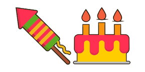 Birthday cake cursor