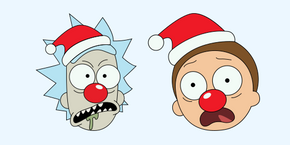 Christmas Rick and Morty cursor