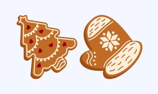 Cursor Christmas Gingerbread Pack