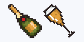 Champagne Pixel cursor