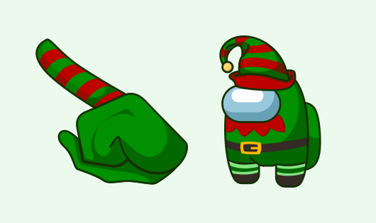 Custom Cursor Among Us Elf Character For Google Chrome