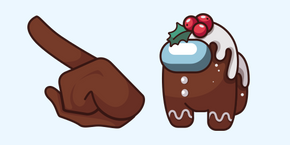 Among Us Gingerbread cursor