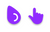 Oreo spark purple cursors