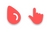 Oreo Spark Red Cursors
