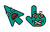 Scared cursor emodji