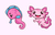 Kawaii Seahorse And Axolotl Cursor