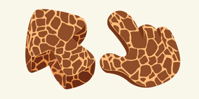 Giraffe Texture cursor