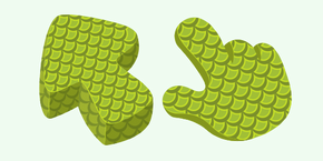 Green Scales Texture cursor