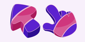 Abstract Purple Texture cursor