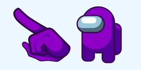 Among Us Purple Character cursor