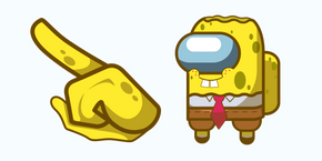Among Us Spongebob Character cursor