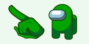 Amp up Your Among Us Game with Green Character Cursors