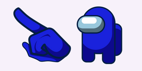 Among Us Blue Character cursor