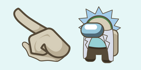 Among Us Rick Sanchez Character cursor