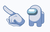 Among Us White Character cursor