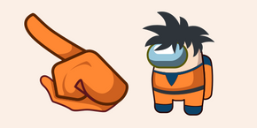 Among Us Son Goku Character cursor