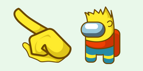 Among Us Bart Simpson Character cursor