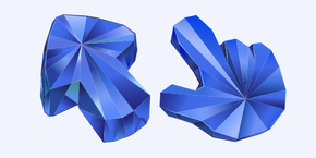 Blue Sapphire Texture cursor