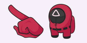 Among Us Squid Game Soldier Character cursor