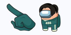 Among Us Squid Game Gi-Hun Character cursor