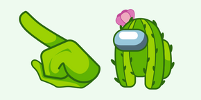 Among Us Cactus Character cursor