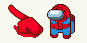 Among Us Spider-Man Character cursor