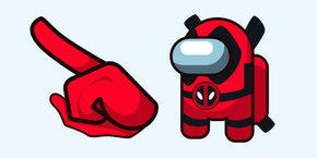 Among Us Deadpool Character cursor