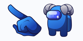 Among Us Sheep Character cursor