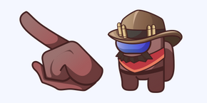 Among Us Cowboy Character cursor