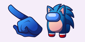 Among Us Sonic Character cursor