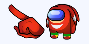 Among Us Knuckles the Echidna Character cursor