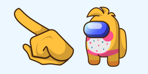 Among Us Toy Chica Character cursor