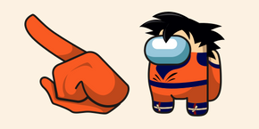 Among Us Son Goku Character cursor
