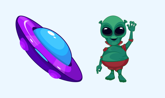 Custom Cursor Friendly Alien For Google Chrome