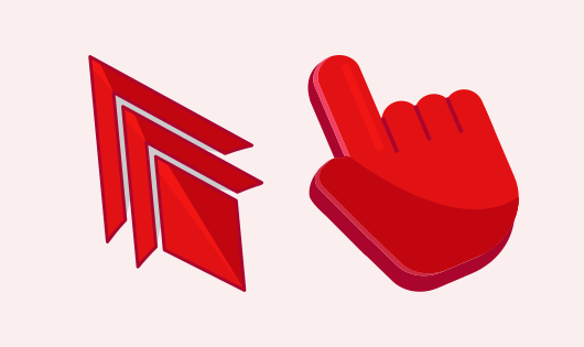 Custom Cursor Triple Red Theme