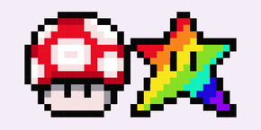 Super Mushroom Pixel cursor