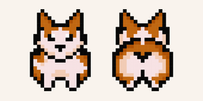 Welsh Corgi Pixel cursor