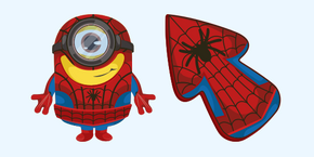 Minion Spider-Man Character cursor