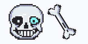 Undertale Sans Pixel cursor