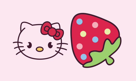 Custom Cursor Hello Kitty And Strawberry For Google Chrome