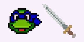 Leonardo Ninja Turtles Pixel cursor